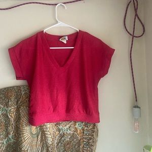Vintage pink crop top